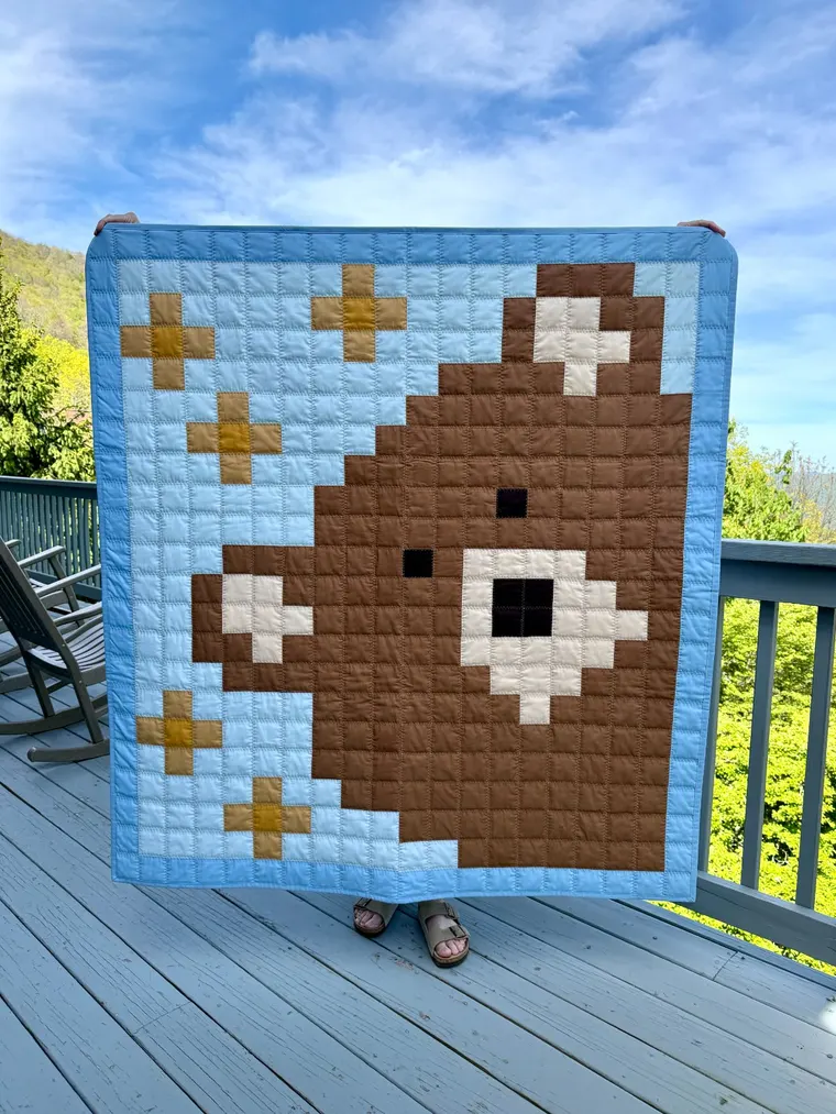 Honeybear Throw Quilt